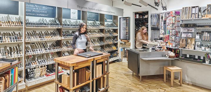 Ansicht Laden Küchenmesser Klötzli Bern