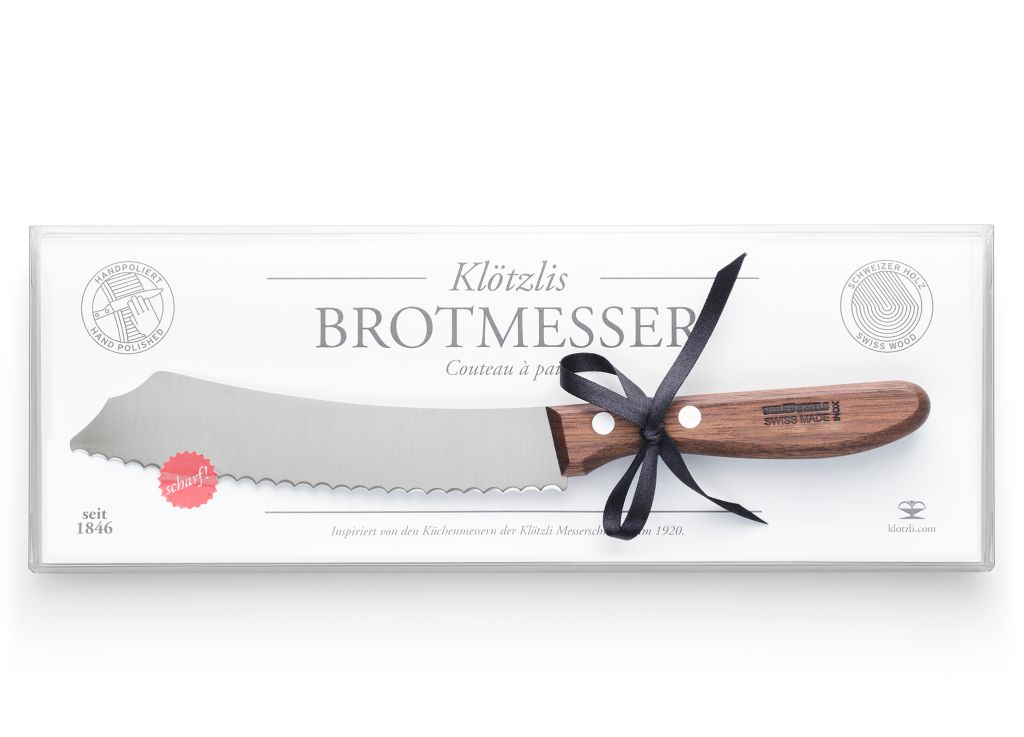 Klötzlis Brotmesser, made in Switzerland