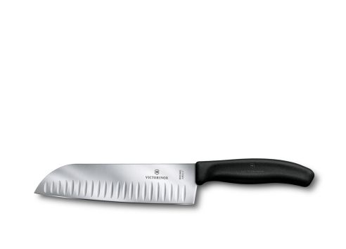 Santoku mit Kunststoffgriff und Kullen