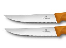 Pizza/Steakmesser 2er Set orange